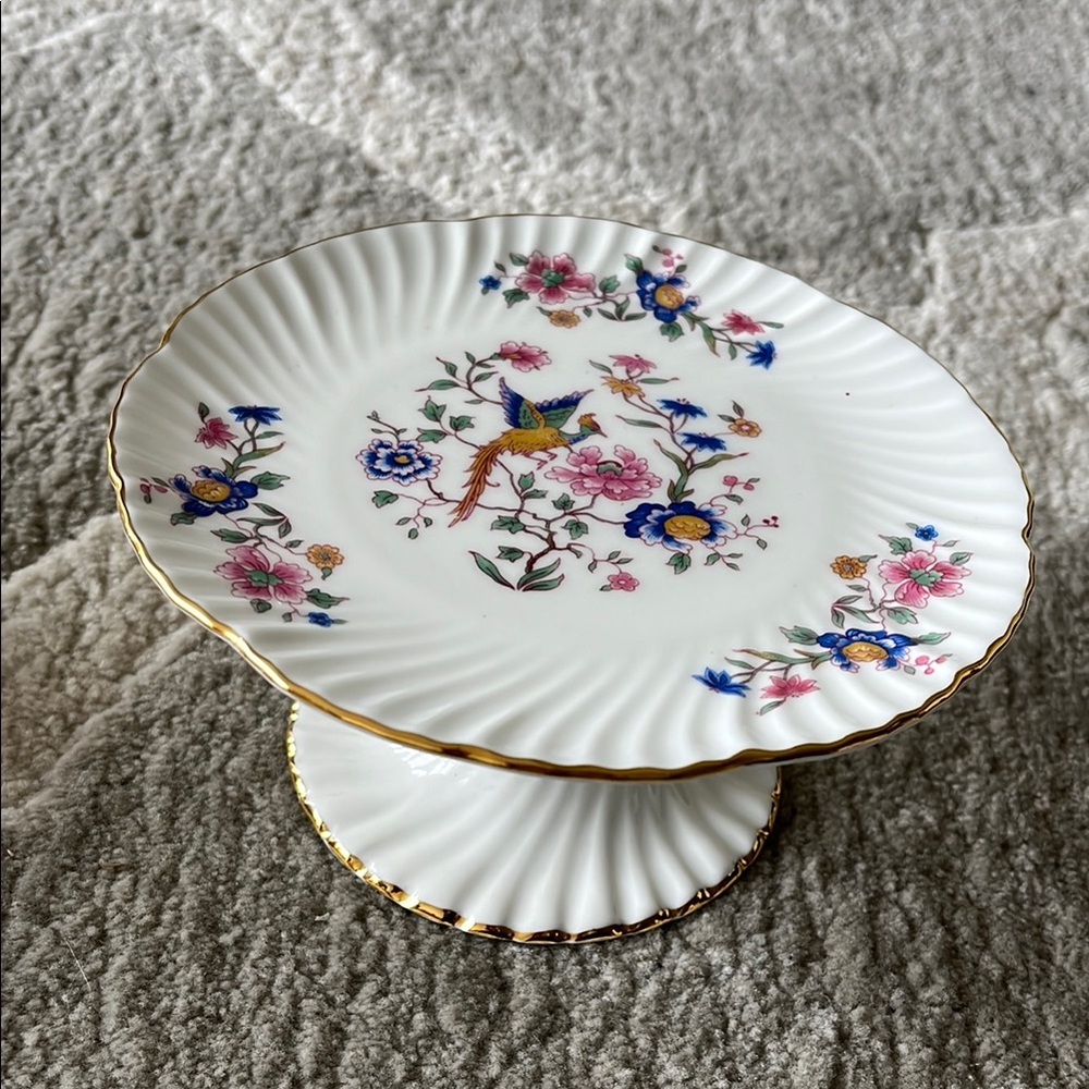 Bird of Paradise bonbon Stand with Gold Trim